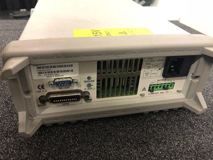 Used AGILENT E3640A DC POWER SUPPLY