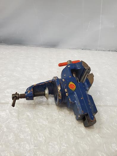 Used Jaws Table Bench Top Vise Vice Swivel Base with Anvil
