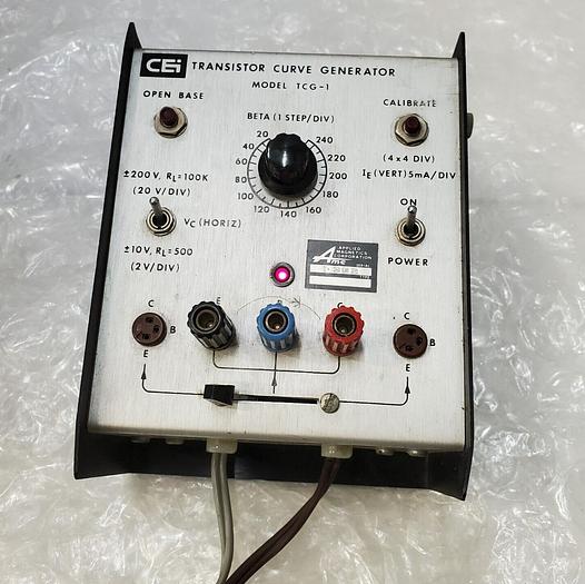 Used CEI TCG-1 Transistor Curve Generator