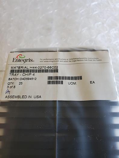 Used ENTEGRIS H44-0270-66C02 TRAY CHIP PACK OF 25