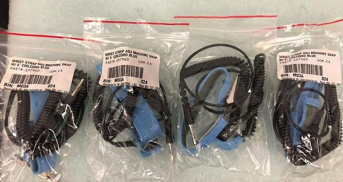 WRIST STRAP ADJ MACHINE SNAP W-6' COILCORD BLUE SP7960