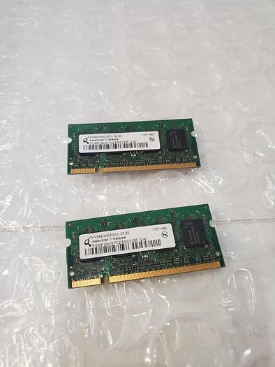 Used QIMONDA HYS64T64020EDL-3S-B2 512MB MEMORY