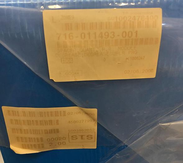 Used LAM RESEARCH 716-011493-001 SPACER QUARTZ MODULE