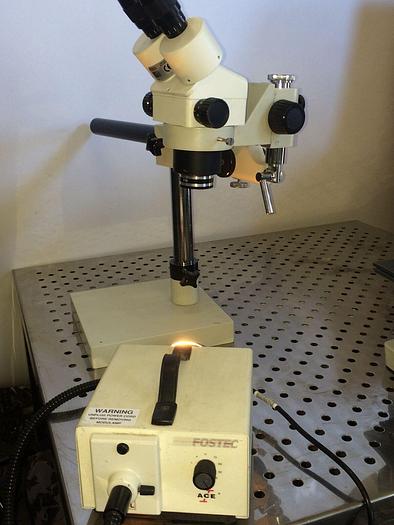 Used NuLine Microscope w/ Fostec Fiber Optic Illuminator, & much More!