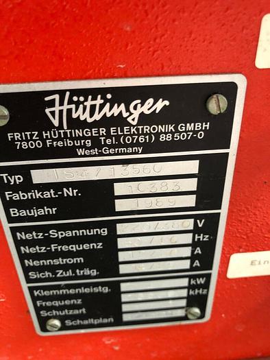 Used HUTTINGER TYPE IS4-13560