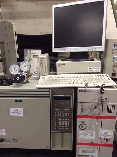 Used HEWLETT PACKARD 5890 SERIES II PLUS GAS CHROMATOGRAPH