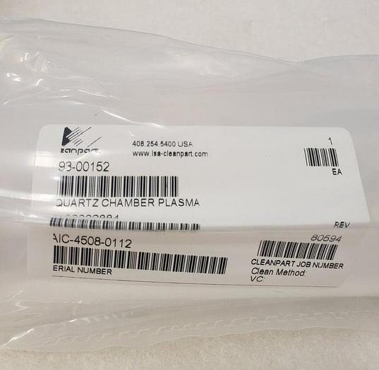 GASONICS QUARTZ CHAMBER PLASMA 93-00152