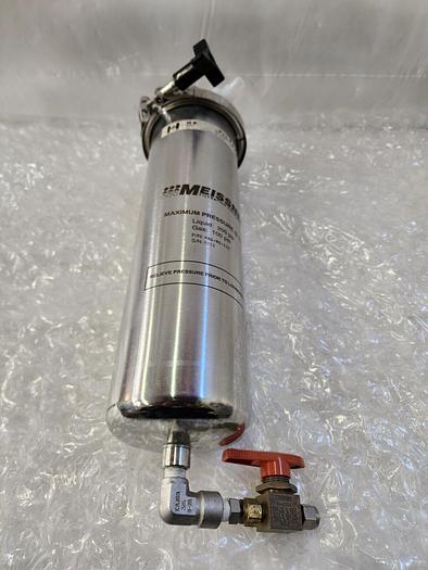 Used MEISSNER HA1-01-102 FILTRATION MAXIMUM PRESSURE 70F, LIQUID 200PSI , GAS 100PSI
