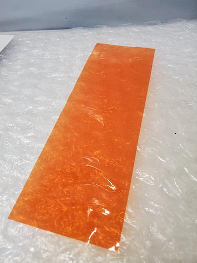 Used ARTUS PLASTIC SHEET AMBER 5X20X.001