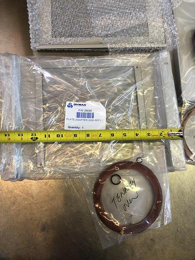 Used DYMAX PACKAGE EC 5000, LIGHTSHIELD TRAY ASSEMBLY , PLATE ADAPTER,1200 EC FAN TOP