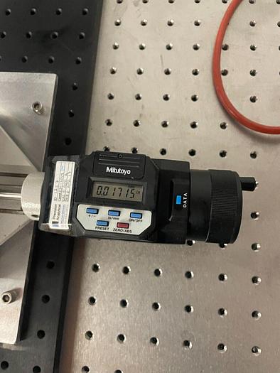 Used MITUTOYO MICROSCOPE WITH DIGITAL MICROMETERS (THORLABS TABLE SOLD SEPARATE)