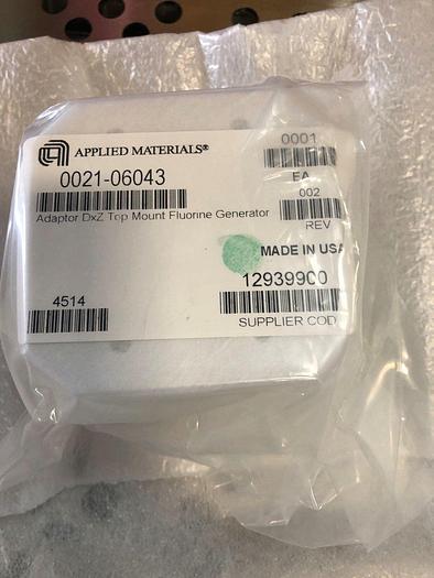 AMAT 0021-06043 ADAPTOR DXZ TOP MOUNT FLOURINE FENERATOR