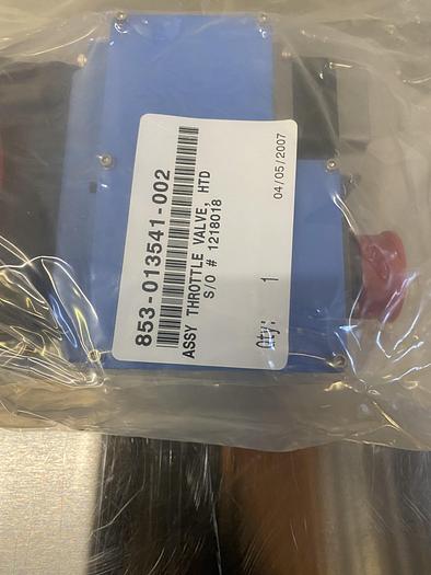 Used 853-013541-002 ASSY THROTTLE VALVE, HTD SO # 1218018