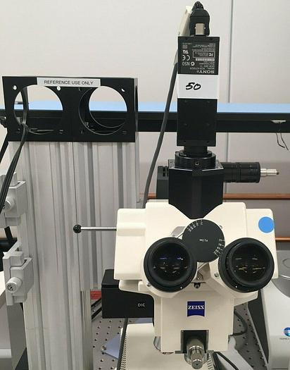 Used CARL ZEISS MICROSCOPE AXIOTECH VARIO 100HD WITH KONICA MINOLTA SPECTROPHOTOMETER