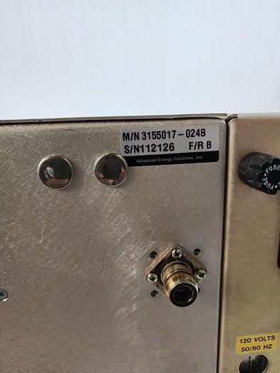 Used ADVANCED ENERGY INDUSTRIES 3155017-024B POWER SUPPLY