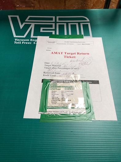 Used VEM DIA 99.999% VEM-13-0287-1