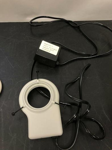 Used TECHNIQUIP TLC-5 MICROSCOPE RING LIGHT AND REPLACEMENT BULB