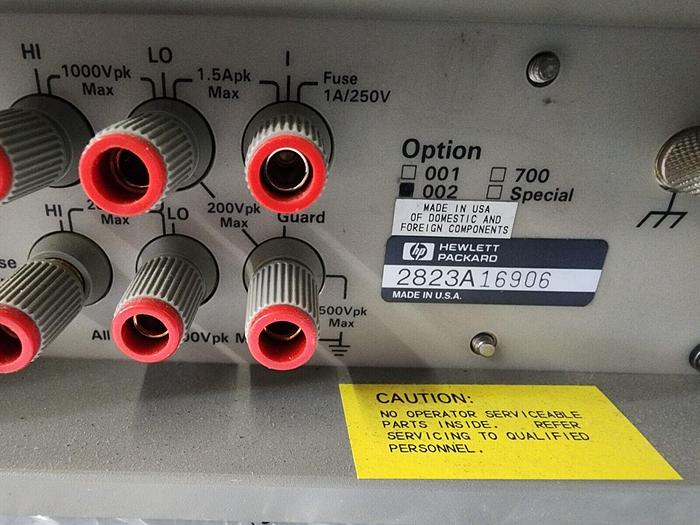 Used HEWLETT PACKARD 3458A MULTIMETER