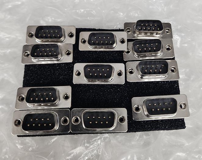 Used DIGI-KEY 738-17 KI3155 CONN DSUB PLUG 9POS PNL MNT SLDR