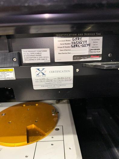Used THERMO MICROXR MICROBEAM XRF SYSTEM MODEL GXRC