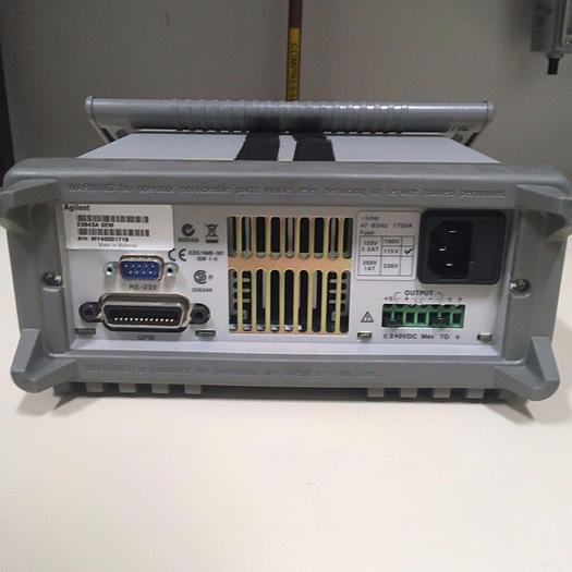 Used AGILENT TECHNOLOGIES E3643A DC POWER SUPPLY