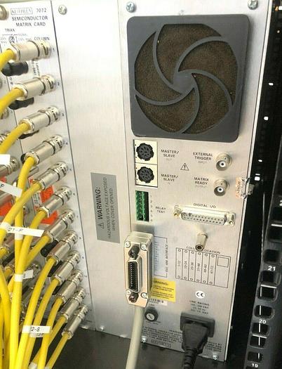 Used KEITHLEY 707A SWITCHING MATRIX WITH 7072 SEMICONDUCTOR MATRIX CARD plug ins