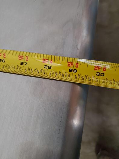 Used STAINLESS STEEL WORKBENCH 72  X 30