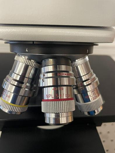 Used LEITZ ERGOLUX 020-448.026 MICROSCOPE (THORLABS TABLE SOLD SEPARATE)