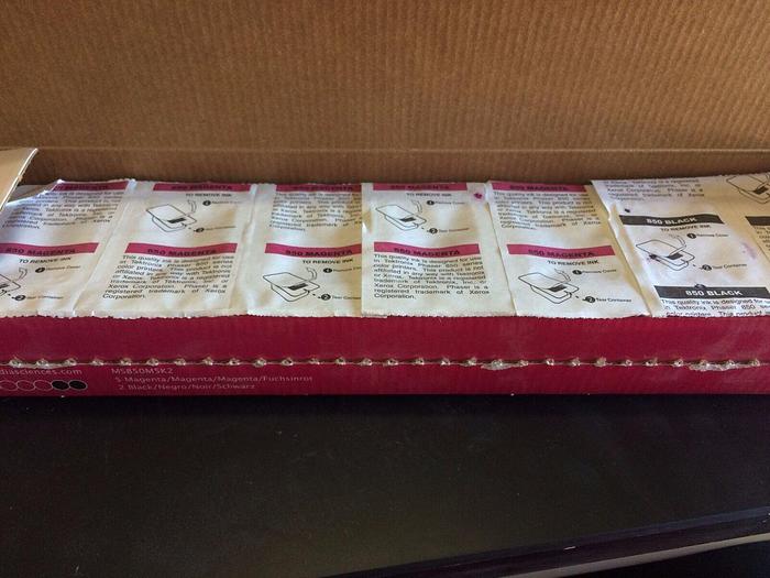 Used LOT OF 3 MEDIA SCIENCES INK MS850M5K2 SOLID INK