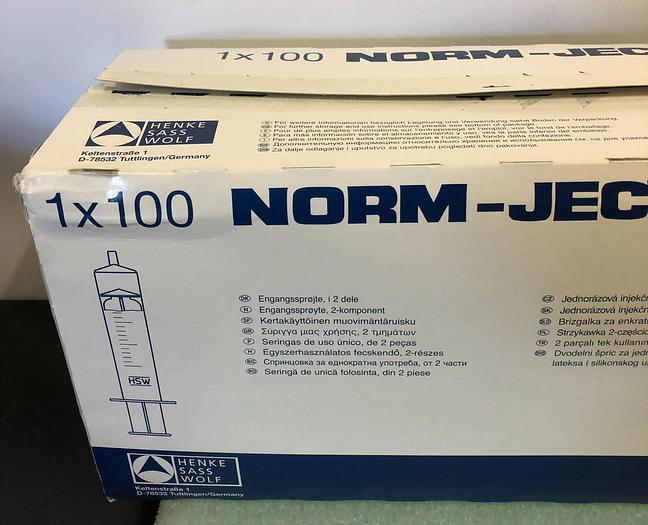 Used NORM JECT 20ml LUER LOCK