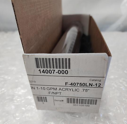 BLUE-WHITE F-40750L FLOWMETER