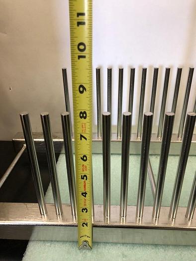 Used STAINLESS STEEL SUBSTRATE RACK HOLDS CLASS 10