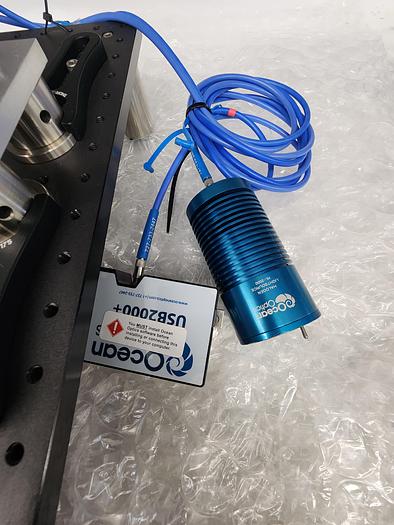 Used OCEAN OPTICS SUB STRAIGHT FIXTURE W MODEL USB 2000+ & HALOGEN LIGHT HL-2000 & INTEGRATING SPHERE ISP-30-6-R