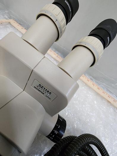 Used OLYMPUS MICROSCOPE, SZ-CTV, GSWH20X EYEPIECE