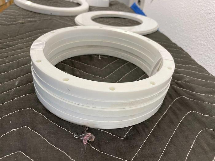 Used STRASBAUGH CERAMIC RING 7" (LOT OF 4)