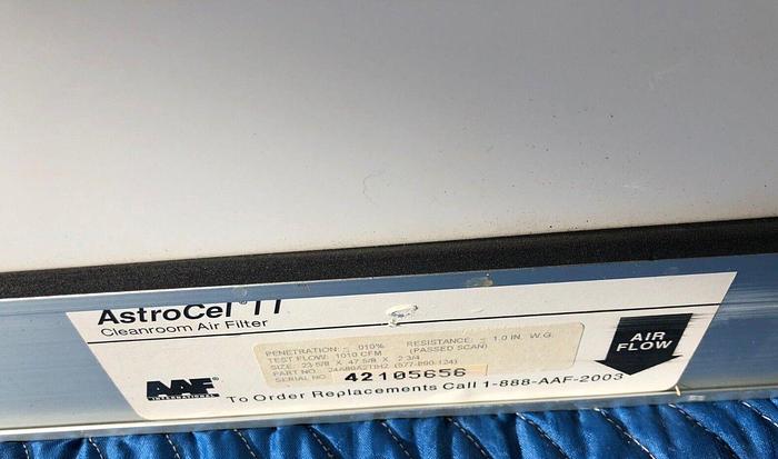 Used PURE AIRE CORP CFMD24100 WITH  ASTROCEL II CLEANROOM AIR FILTER 24A89A2T1H2