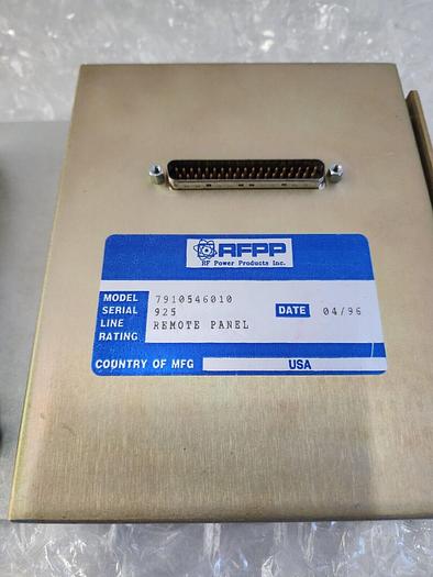 Used RFPP RF20H WATER COOLED RF POWER PRODUCTS
