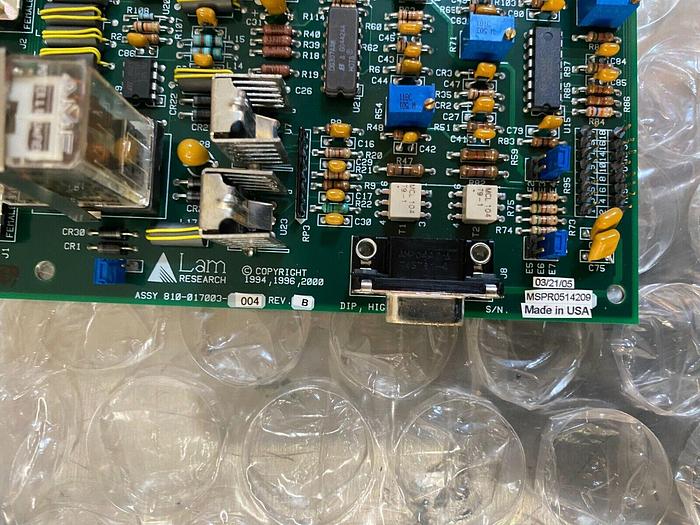 Used LAM RESEARCH ASSY 810-017003-004 REV B
