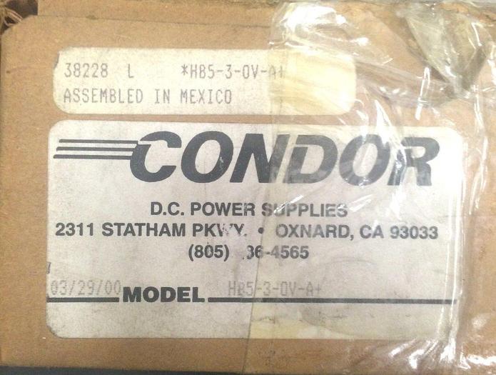 Used CONDOR  HB5- 3/OVP- A+ POWER SUPPLY