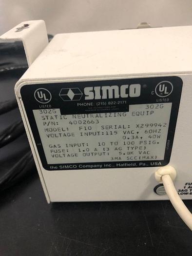 Used SIMCO TOP GUN 4002663 STATIC NEUTRALIZING BLOW OFF GUN