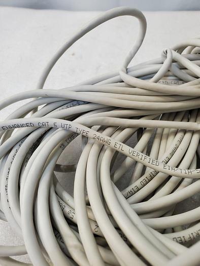 Used ENHANCED CAT 5 UTP TYPE 24AWG ETL VERIFIED