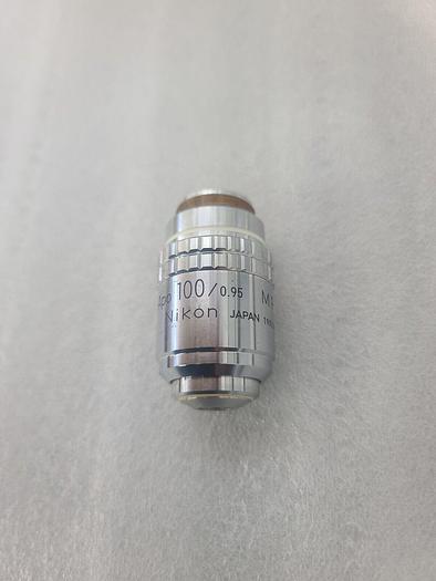 Used NIKON MPLAN APO 100-0.95 210-0 OBJECTIVE