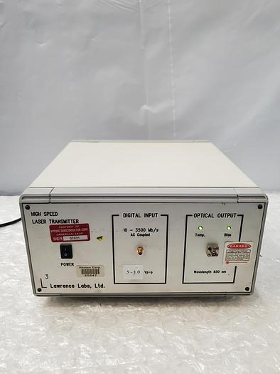 Used LAWRENCE LABS HIGH SPEED LASER TRANSMITTER 02605