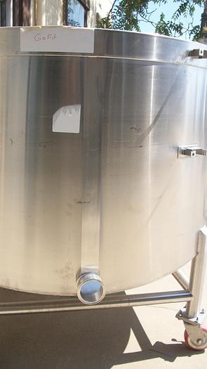 Used Tank, 250 Gallon, S/st, 54" X 20", OT/SB, #S741103