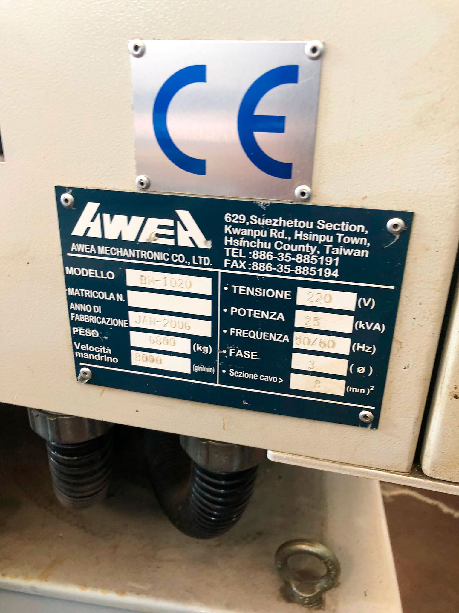 Used Awea BM 1020 - Vertical Machining centre - 2006