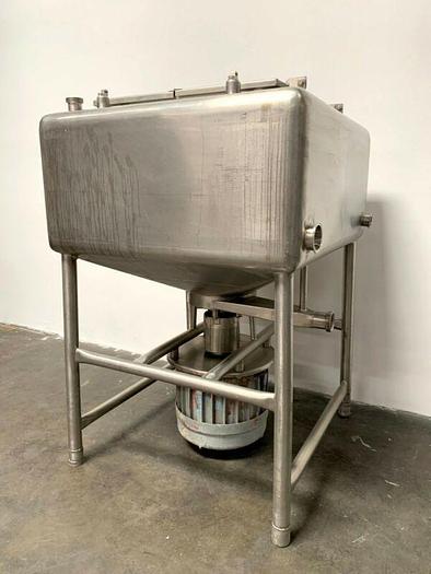 Used Likwifier - 150 Gallon Stainless Steel Liquefier w/ bottom mounted 15 HP motor
