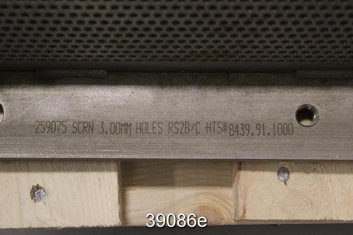 Unused Voith RS2B/C Reject Sorter Screen Plate Halves, 3.00 mm Holes #39086