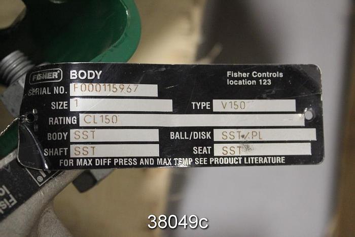 Used Fisher 1" Vee Ball Control Valve #38049