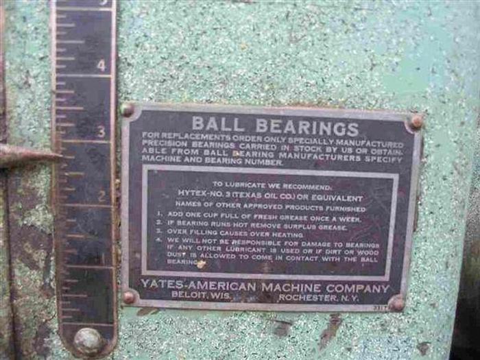 Used 8" x 15" Yates A20 Belt Driven Planer