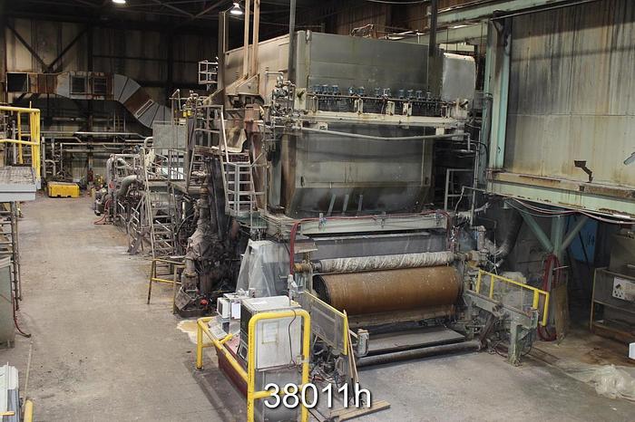 Used Holder Tissue Machine 115" Web, 112" Trim, 3550 FPM, 80 TPD #38011